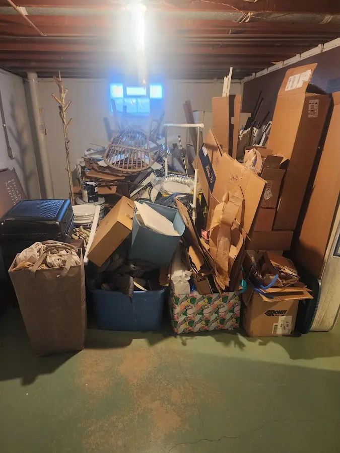 Roll-off dumpster container at job site for 8 Yard Dumpster Rental in Early